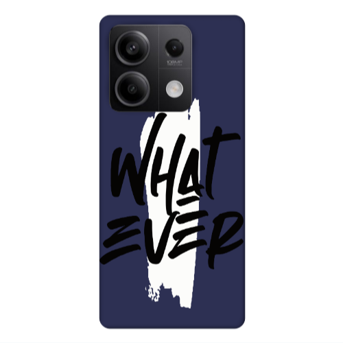 Xiaomi Redmi Note 13 5G What Ever Dark blue Colored Silicone TPU Θήκη