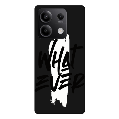 Xiaomi Redmi Note 13 5G What Ever Black Colored Silicone TPU Θήκη