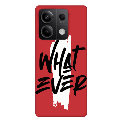 Xiaomi Redmi Note 13 5G What Ever Red Colored Silicone TPU Θήκη
