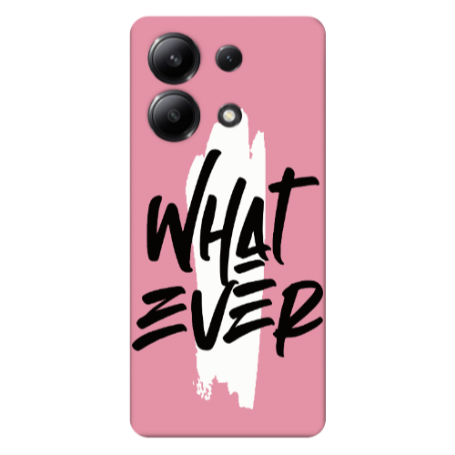 Xiaomi Redmi Note 13 4G What Ever Pink Colored Silicone TPU Θήκη