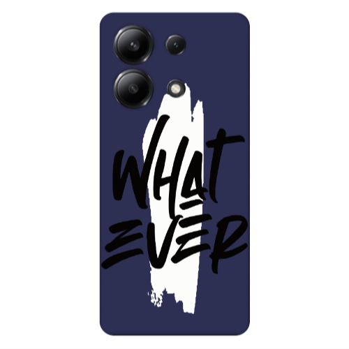 Xiaomi Redmi Note 13 4G What Ever Dark blue Colored Silicone TPU Θήκη