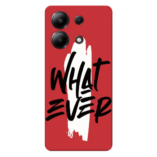 Xiaomi Redmi Note 13 4G What Ever Red Colored Silicone TPU Θήκη