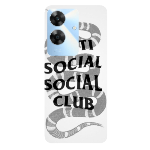 Realme Note 60 Social club Transparent Silicone TPU Θήκη