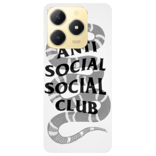 Realme C61 Social club Transparent Silicone TPU Θήκη