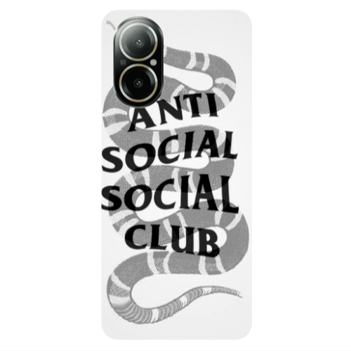 Realme C67 Social club Transparent Silicone TPU Θήκη