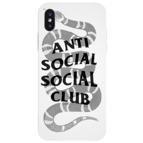 Apple iPhone X Social club Transparent Silicone TPU Θήκη
