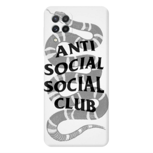Samsung A22 4G Social club Transparent Silicone TPU Θήκη