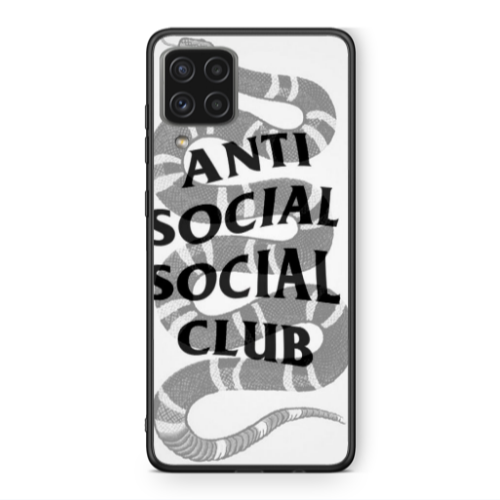 Samsung A22 4G Social club Black Glossy Θήκη