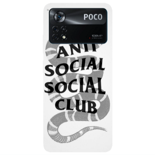 Xiaomi Poco X4 Pro Social club Transparent Silicone TPU Θήκη
