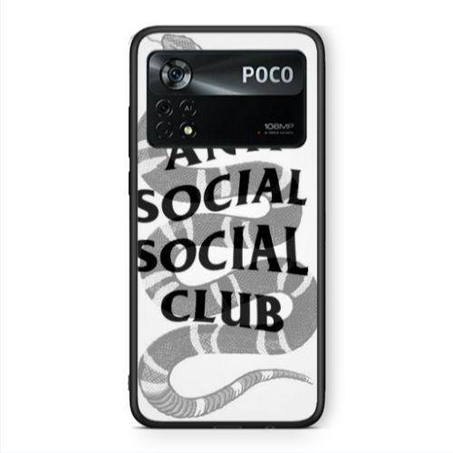 Xiaomi Poco X4 Pro Social club Black Glossy Θήκη