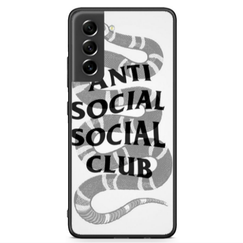 Samsung S21 FE Social club Black Glossy Θήκη