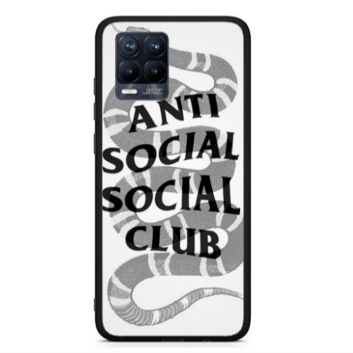 Realme 8  Social club Black Glossy Θήκη