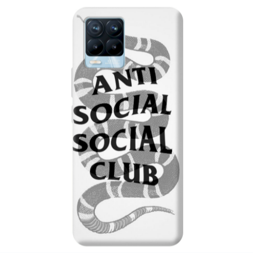 Realme 8 Pro Social club Transparent Silicone TPU Θήκη