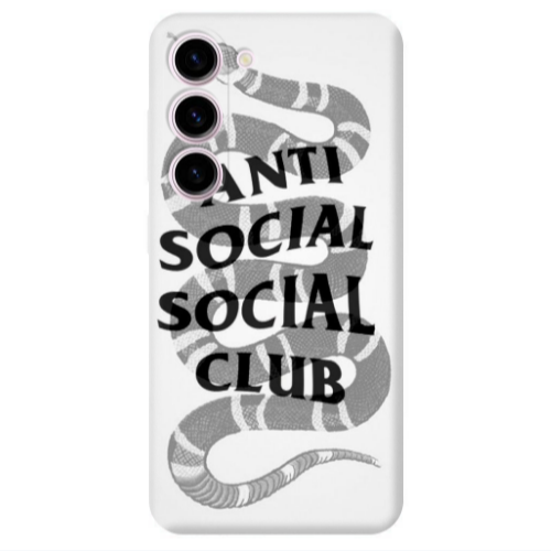 Samsung S23 Social club Transparent Silicone TPU Θήκη