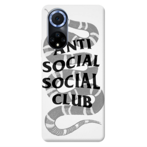 Huawei Nova 9 Social club Transparent Silicone TPU Θήκη