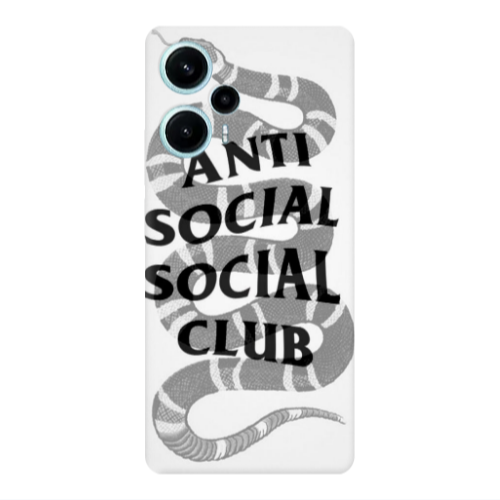 Xiaomi Poco F5 Social club Transparent Silicone TPU Θήκη