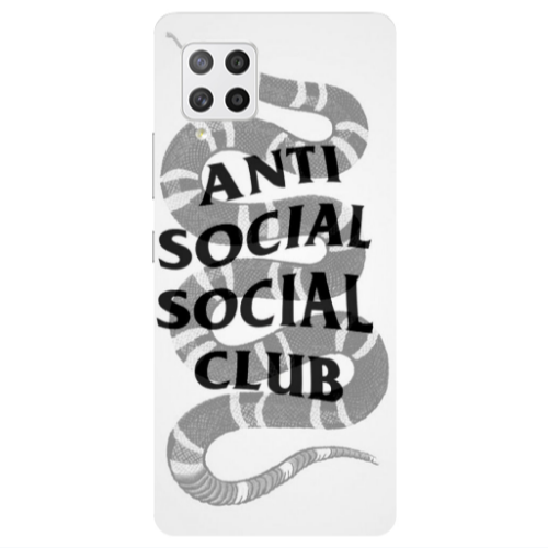 Samsung A42 5G Social club Transparent Silicone TPU Θήκη