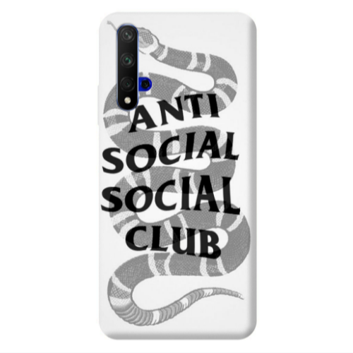 Huawei Nova 5 T Social club Transparent Silicone TPU Θήκη