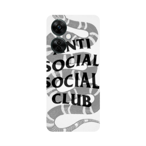 Oneplus Nord CE 3 Lite 5G Social club Transparent Silicone TPU Θήκη