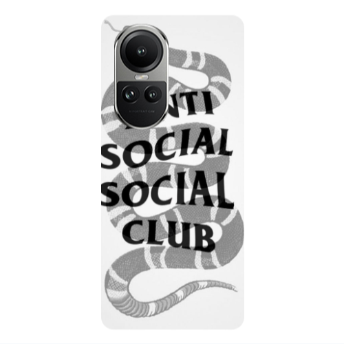 Oppo Reno10 5G Social club Transparent Silicone TPU Θήκη