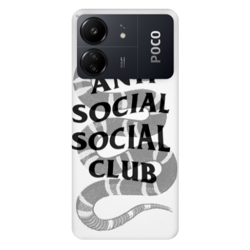Xiaomi Poco C65 Social club Transparent Silicone TPU Θήκη
