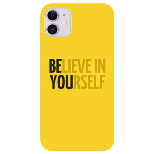 Apple iPhone 11  Belive in Yourself Transparent Silicone TPU Θήκη
