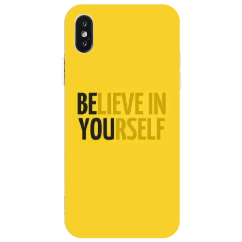 Apple iPhone X Belive in Yourself Transparent Silicone TPU Θήκη