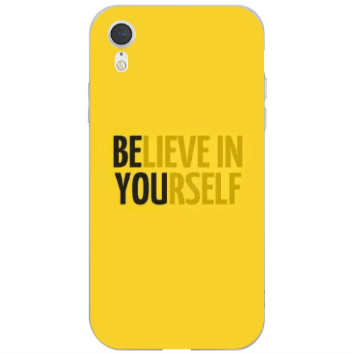 Apple iPhone Xr Belive in Yourself Transparent Silicone TPU Θήκη