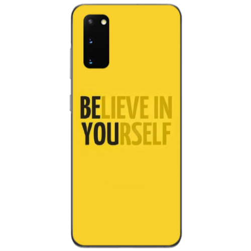 Samsung S20 Belive in Yourself Transparent Silicone TPU Θήκη
