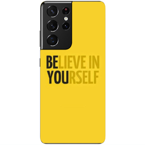 Samsung S21 Ultra Belive in Yourself Transparent Silicone TPU Θήκη