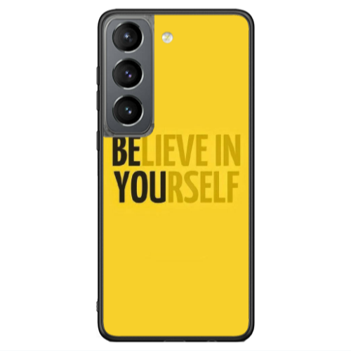 Samsung S21 Ultra Belive in Yourself Black Glossy Θήκη
