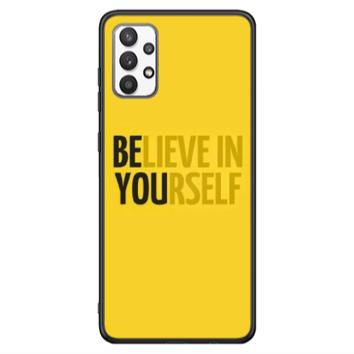 Samsung A13 4G Belive in Yourself Black Glossy Θήκη