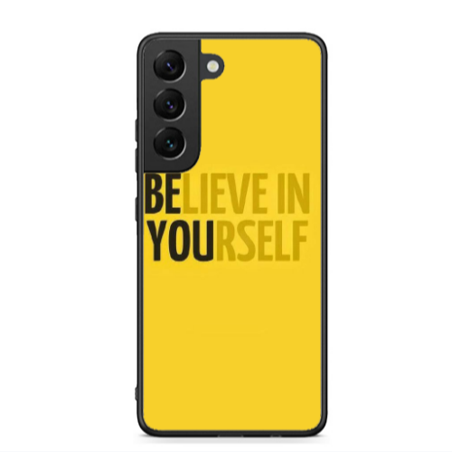 Samsung S22 Plus Belive in Yourself Black Glossy Θήκη