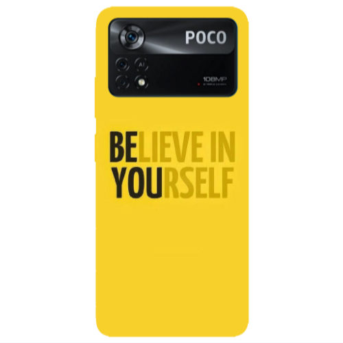 Xiaomi Poco X4 Pro Belive in Yourself Transparent Silicone TPU Θήκη