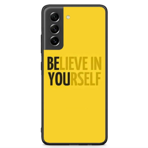 Samsung S21 FE Belive in Yourself Black Glossy Θήκη
