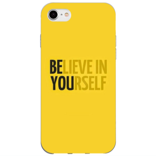 Apple iPhone 7 Belive in Yourself Transparent Silicone TPU Θήκη