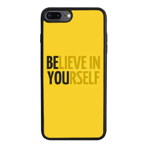 Apple iPhone 7 Plus Belive in Yourself Black Glossy Θήκη