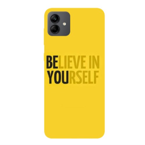 Samsung A04 Belive in Yourself Transparent Silicone TPU Θήκη
