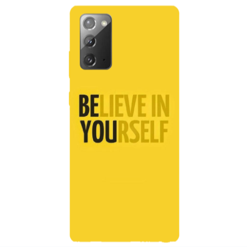 Samsung Note 20 Belive in Yourself Transparent Silicone TPU Θήκη