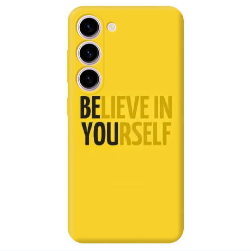 Samsung S23 Belive in Yourself Transparent Silicone TPU Θήκη