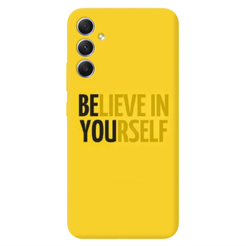 Samsung A34 Belive in Yourself Transparent Silicone TPU Θήκη