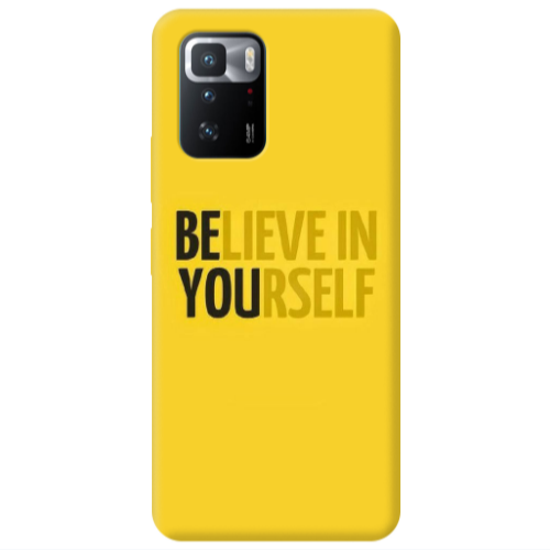Xiaomi Poco X3 GT Belive in Yourself Transparent Silicone TPU Θήκη