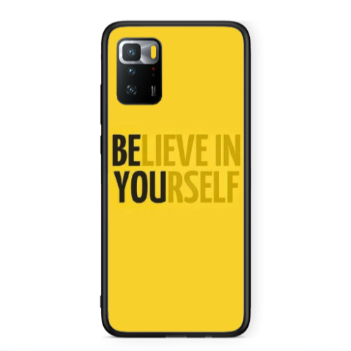 Xiaomi Poco X3 GT Belive in Yourself Black Glossy Θήκη