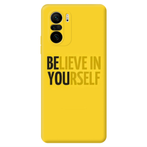 Xiaomi Poco F3 Belive in Yourself Transparent Silicone TPU Θήκη