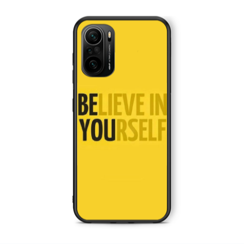 Xiaomi Poco F3 Belive in Yourself Black Glossy Θήκη