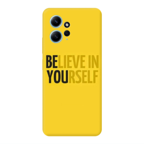 Xiaomi Redmi Note 12 4G Belive in Yourself Transparent Silicone TPU Θήκη