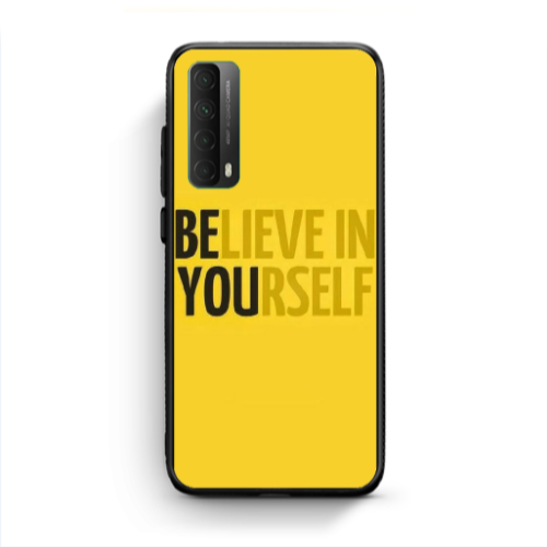 Huawei P Smart 2021 Belive in Yourself Black Glossy Θήκη