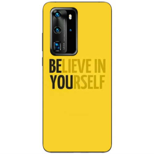 Huawei P40 Pro Belive in Yourself Transparent Silicone TPU Θήκη