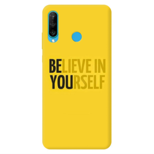 Huawei P30 Lite Belive in Yourself Transparent Silicone TPU Θήκη