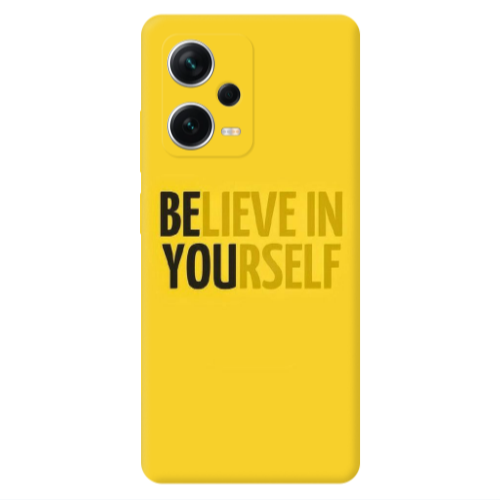 Xiaomi Redmi Note 12 5G Belive in Yourself Transparent Silicone TPU Θήκη